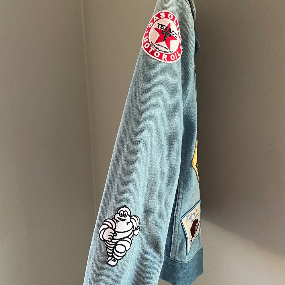 S Reba Denim Jacket with‎ Patches - Vintage Vibes - Picture 6 of 8